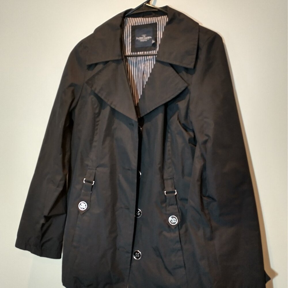 Faded Glory Bkack Rain Jacket Size S